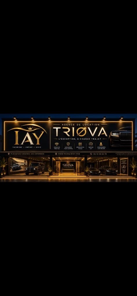 Showroom TRIØVA — Agence de location de véhicules de prestige